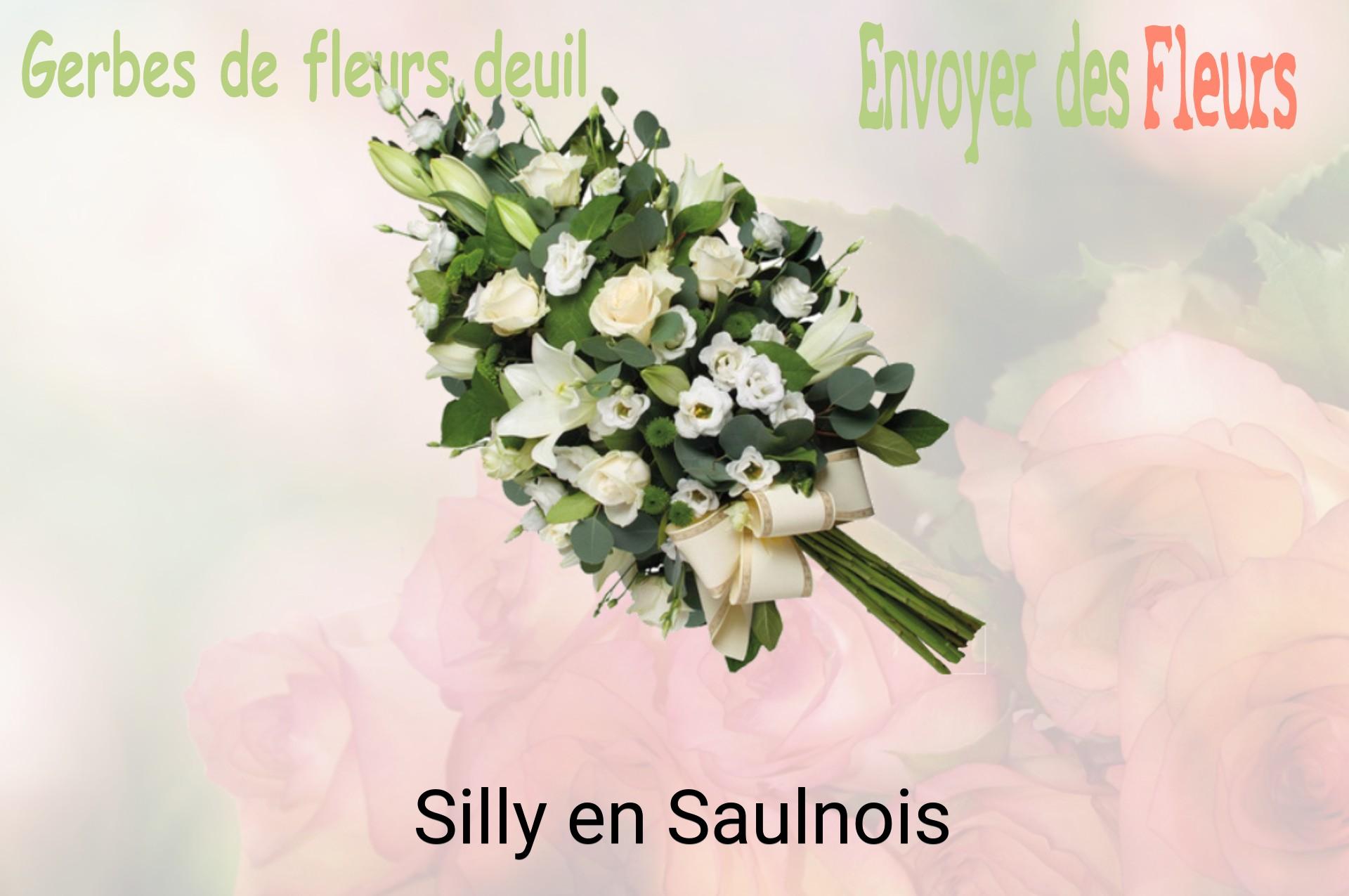 Gerbe de fleurs de deuil livrée à Silly-en-Saulnois